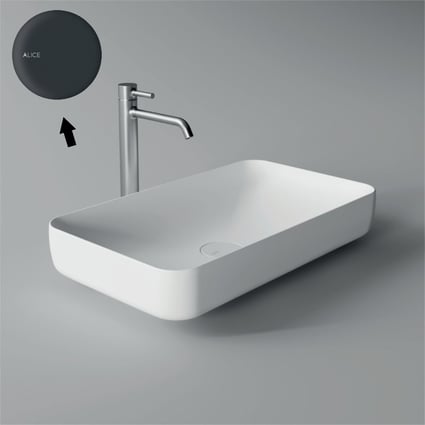 Νιπτήρας Form Black Matt 60x35 cm